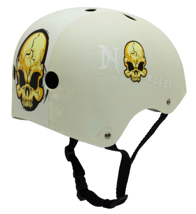 Велошлем BMX six hole - white