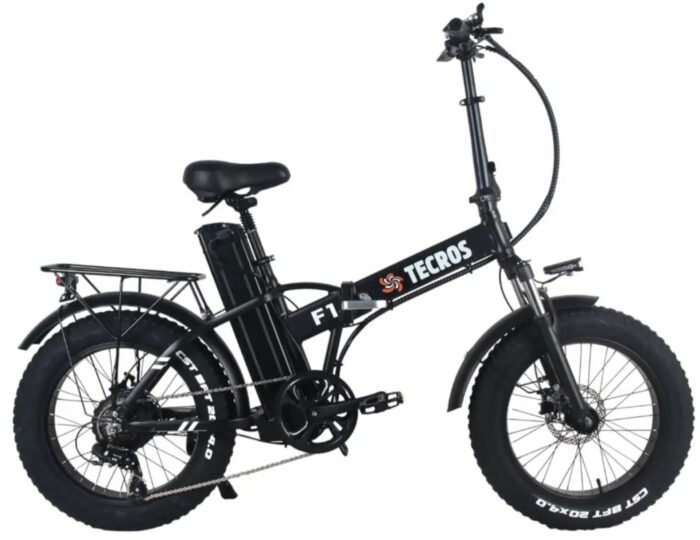 Электровелосипед fatbike Tecros F1 48v 20ah 1250w 20" 45 км/ч складной