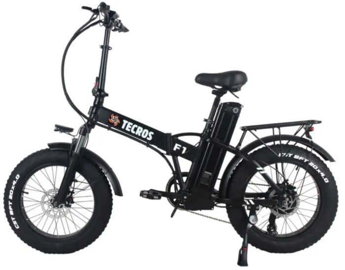 Электровелосипед фетбайк Tecros F1 48v 15ah 1000w 20" 40км/ч складной
