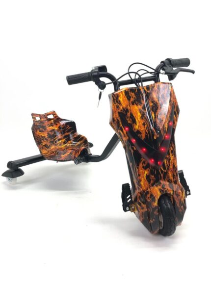 Дрифт-карт Windtech Crazy Bug 350W Красное пламя с амортизацией