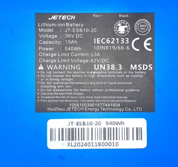 Аккумулятор для Crosser Е9 MAХ 15АН 36V (Jetech)