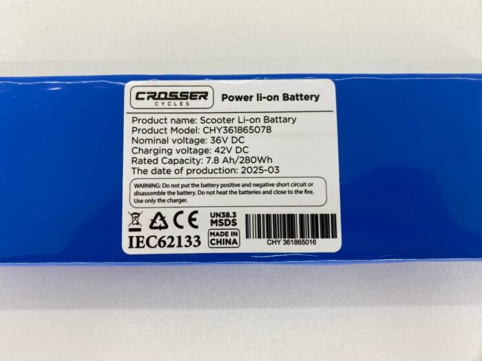 1761040538_68f7589a1e656 Аккумулятор батарея Li-ion 36V 7.8ah для Kugoo S3/S3 PRO 2025 (1 фишка)