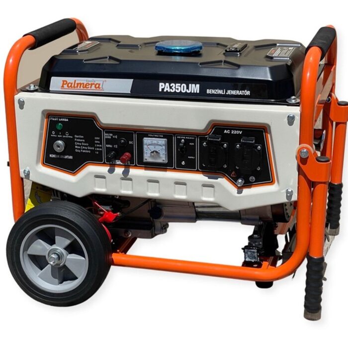 Бензиновый генератор Palmera PA350JM 2.5-2.8 кВ на колесах с ручками