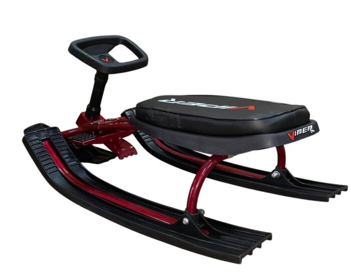 1763407013_691b74a51f989 Детский снегокат Viper (MUSTANG) – красный с амортизатором.