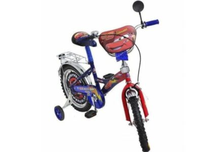 1588008893_0 Детский велосипед Mustang Тачки 16" + корзина
