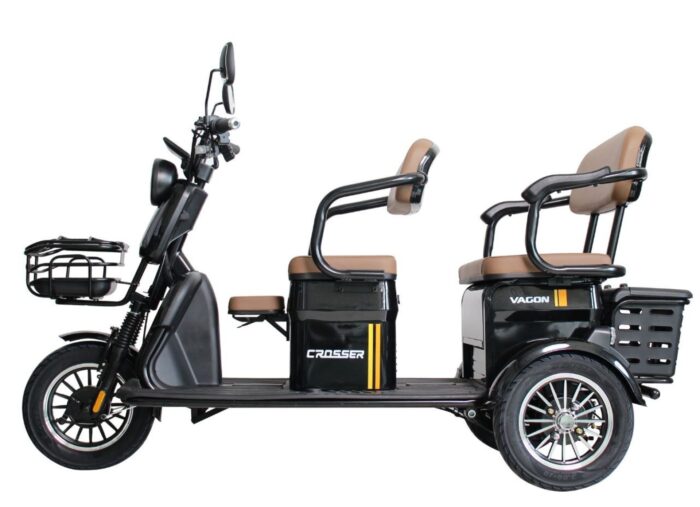 Электротрайк TR-4 VAGON Мотор 1000W, 72V 24Ah (6 АКБ графеновые)