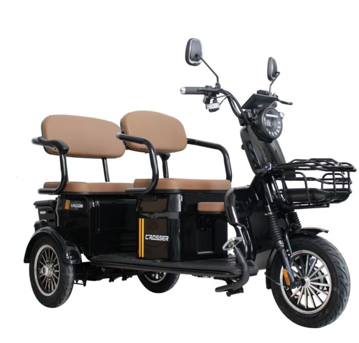 Электротрайк TR-4 VAGON Мотор 1000W, 72V 24Ah (6 АКБ графеновые)