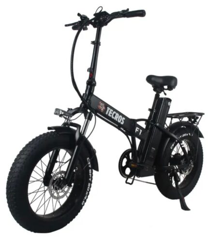 1739883530_67b4840a354a1 Электровелосипед фетбайк Tecros F1 48v 15ah 1000w 20" 40км/ч складной