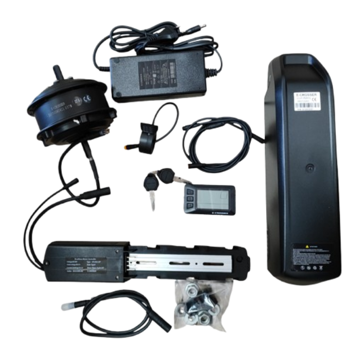 1745068239_6803a0cfae5a8 Электровелонабор E-Crosser 500 Вт, 36 В, 13 А/ч передний редукторный не спицированный с экраном