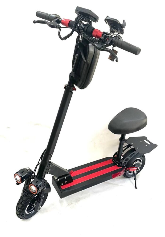 1756111859_68ac23f3d1f6f Электросамокат Tesla 16000 NEW 2025 16AH 48V на 2000W с сиденьем