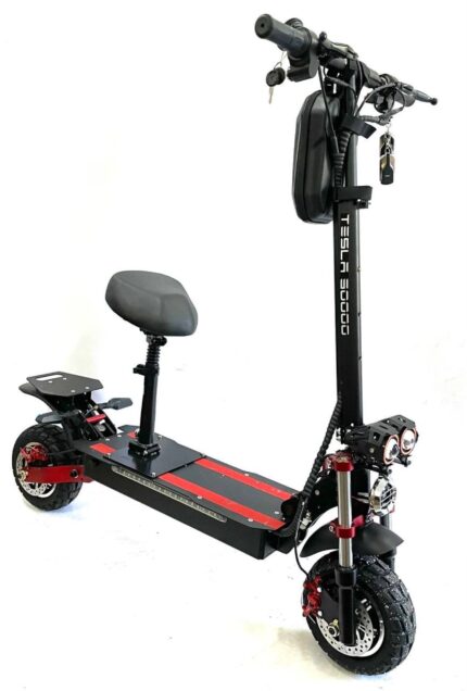 1757260759_68bdabd71ff32 Электросамокат Tesla 3000 (52V 24Ah) на 2*2000W с сиденьем