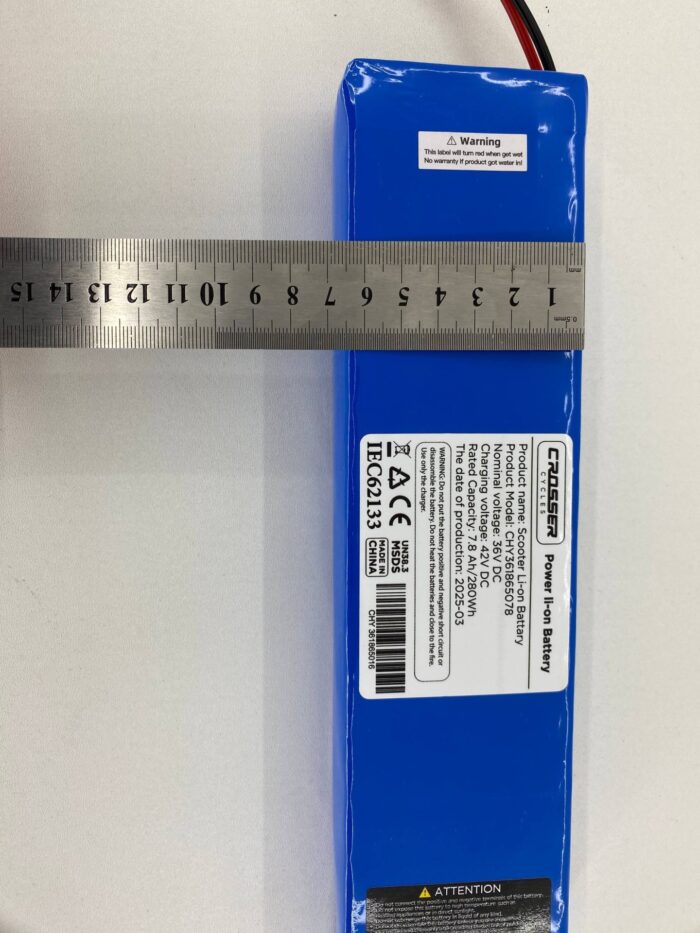 1761040535_68f7589783174 Аккумулятор батарея Li-ion 36V 7.8ah для Kugoo S3/S3 PRO 2025 (1 фишка)