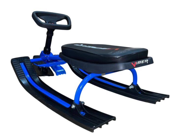 Детский снегокат Viper (MUSTANG) – синий с амортизатором.