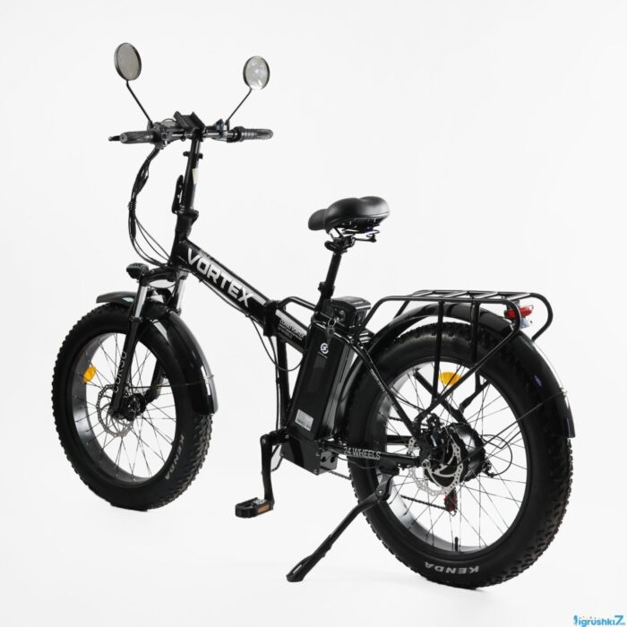 1766325422_6947fcaebda41 Электровелосипед Corso «Vortex» 24" дюймов TX-78950 ЧЕРНЫЙ, рама алюминиевая, двигатель 500W, акум. 48V13Ah литиевый