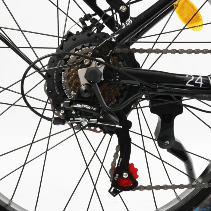 1766325423_6947fcaf14e84 Электровелосипед Corso «Vortex» 24" дюймов TX-78950 ЧЕРНЫЙ, рама алюминиевая, двигатель 500W, акум. 48V13Ah литиевый