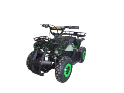 1768655249_696b8991405e7 Квадроцикл электрический детский Crosser 36В 800Вт – Зеленый с защитой колес 2026!