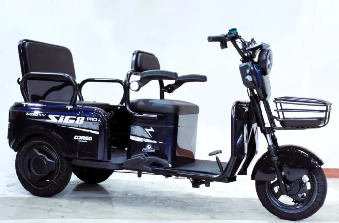 Электрический трицикл Corso "SIG-8 Pro" (двигатель 1200W, аккумулятор графеновый 72V/28Ah)