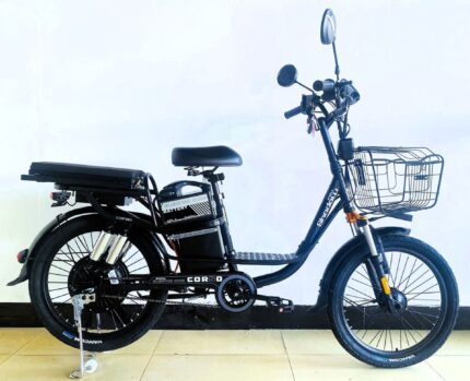 Электровелосипед Corso "Shadow Pro" 22" дюймов, рама стальная, двигатель 800W, аккумулятор 48V20AH, корзина