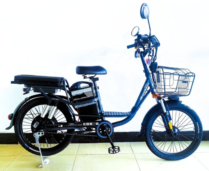 1773518971_69b5c07b95fac Электровелосипед Corso "Shadow Pro" 22" дюймов, рама стальная, двигатель 800W, аккумулятор 48V20AH, корзина