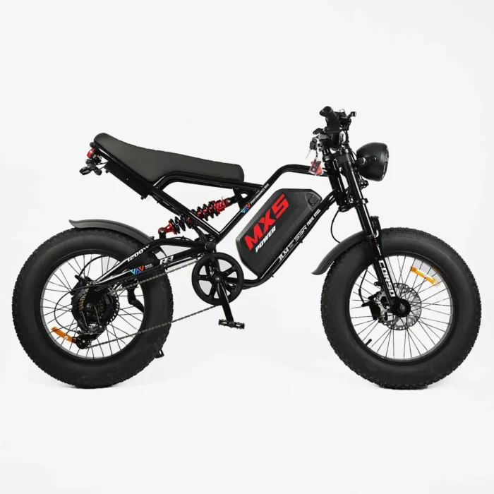 Электрофетбайк Corso "MX-5 Power" 20" дюймов MX-93440 (1) рама стальная, двигатель 1200W, аккумулятор 60V25AH
