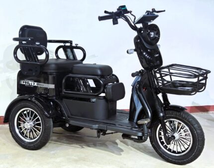 Электрический трицикл Corso Protex Power, двигатель 1200W, акум. 72V/24Ah литий-железно-фосфатный, колеса 300-10, в коробке