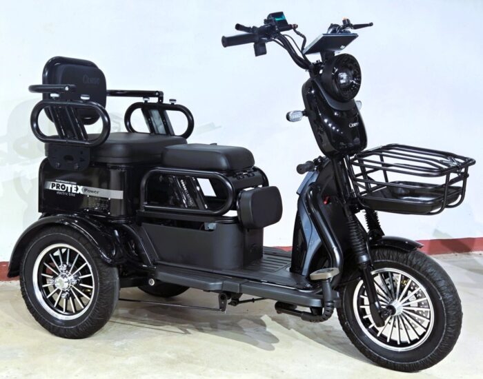 Электрический трицикл Corso Protex Power, двигатель 1200W, акум. 72V/24Ah литий-железно-фосфатный, колеса 300-10, в коробке