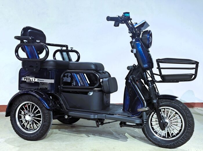 Электрический трицикл Corso Protex Power, двигатель 1200W, акум. 72V/24Ah литий-железно-фосфатный, колеса 300-10, в коробке