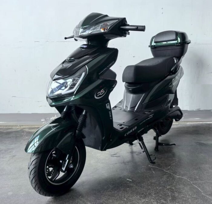 Электрический мопед Corso Atmos, двигатель 2000W, графеновый аккумулятор 72V/35Ah, в коробке