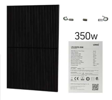 Солнечная панель Mono Solar 350W (1760×1040 мм)