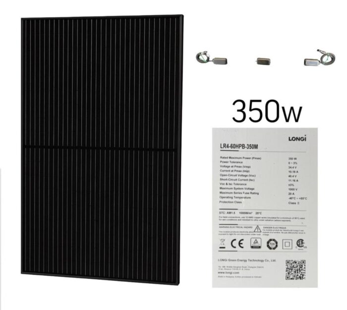 Солнечная панель Mono Solar 350W (1760×1040 мм)