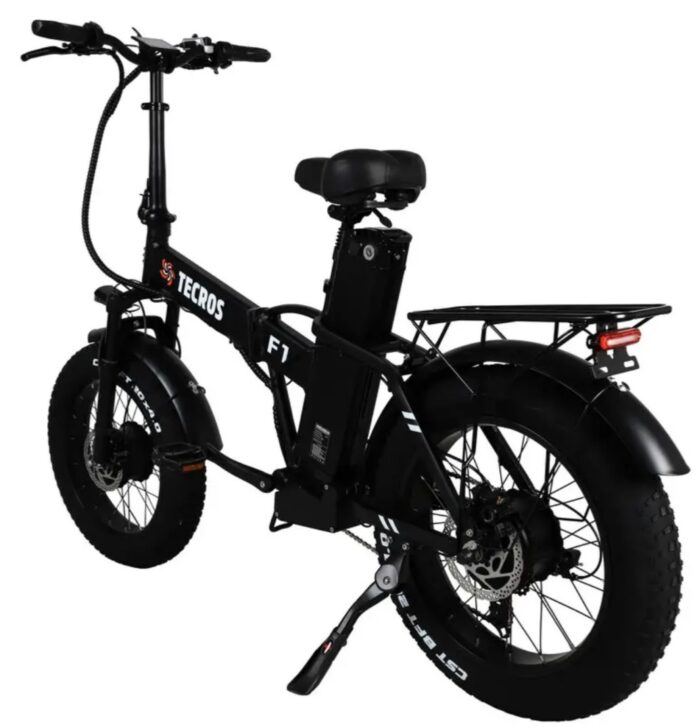 1738852480_67a4c88073849 Электровелосипед fatbike Tecros F1 dual 48v 20ah 2 двигателя по 1000W 20" 50 км/ч складной