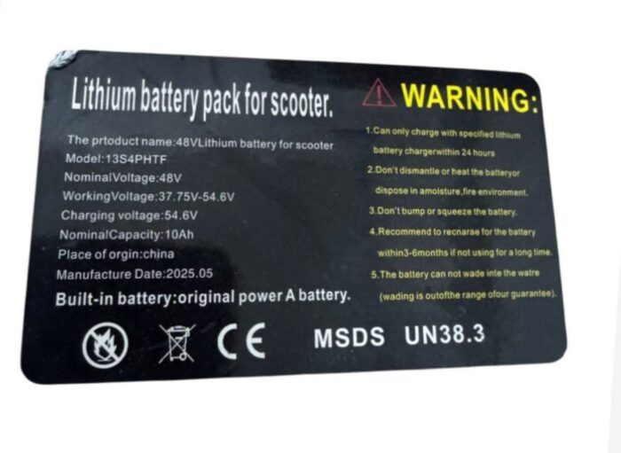 Аккумулятор Li-ion 48V 10ah для Kugoo M4 и его аналогов